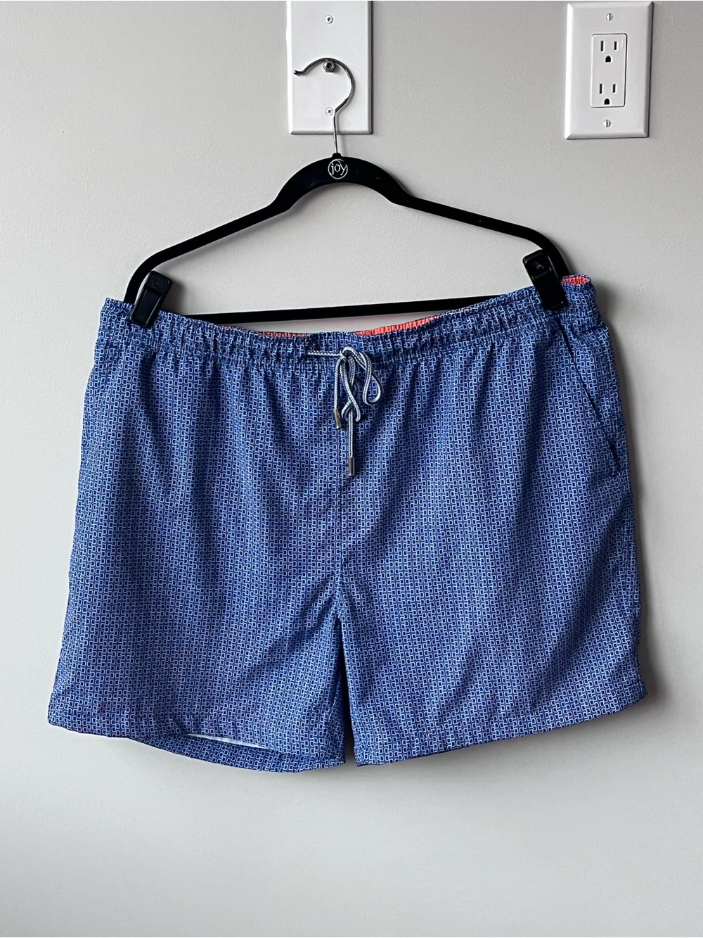 Peter Millar Seaside Collection Geometric Lined Swim Trunk Shorts 5.5” Men’s XL